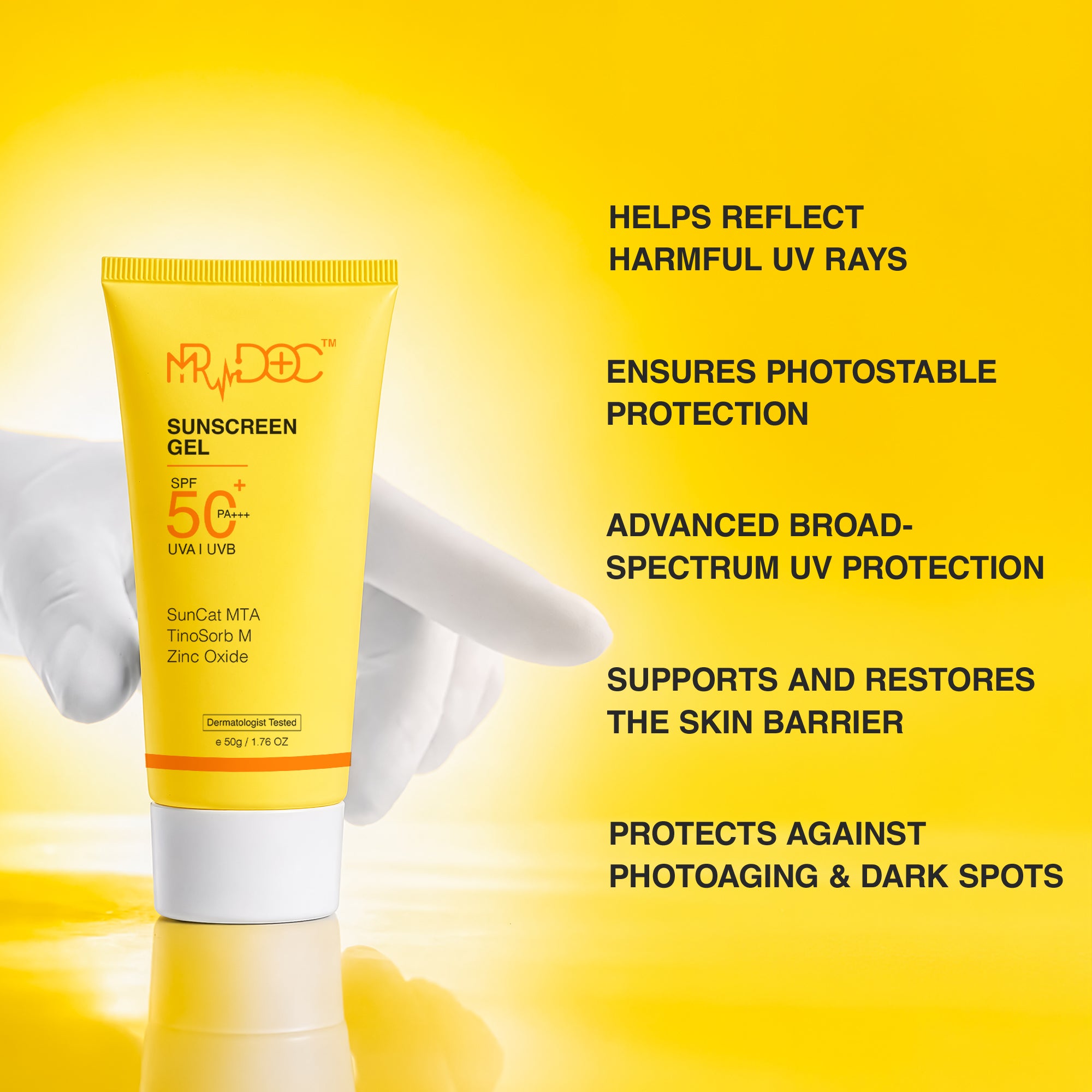 Sunscreen Gel SPF 50 PA+++ | Oil-Free, Non-Greasy Protection
